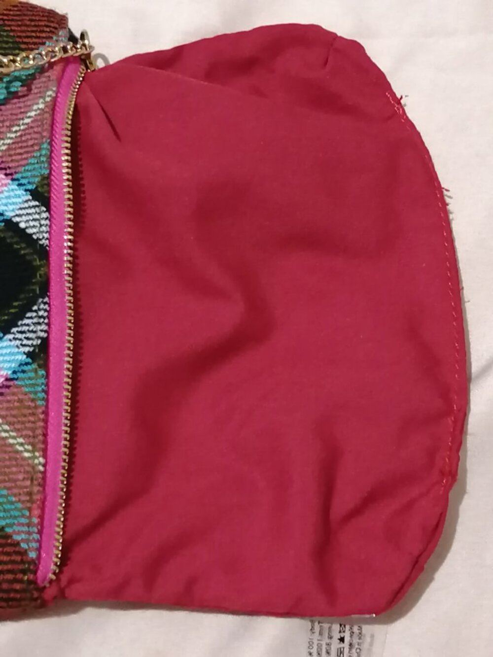 Vivienne Westwood Zippered Tartan Clutch/Pouch, NWOT - Picture 10 of 11